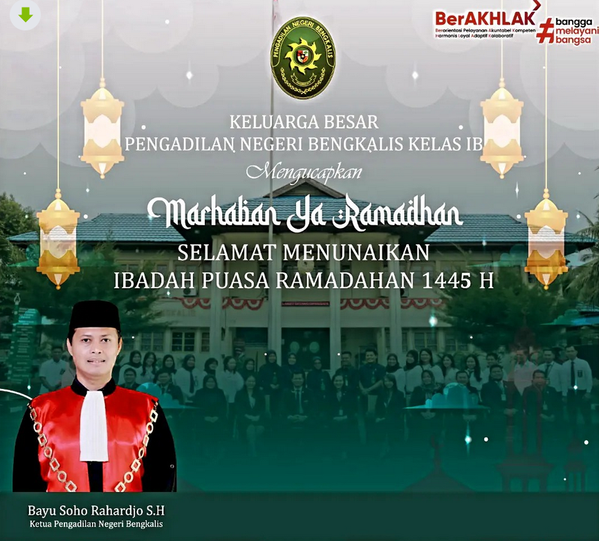 PN Bengkalis Mengucapkan Selamat berpuasa 1445H